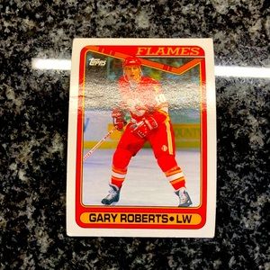 Gary Roberts Topps 1990 #161 Hockey Card!!!